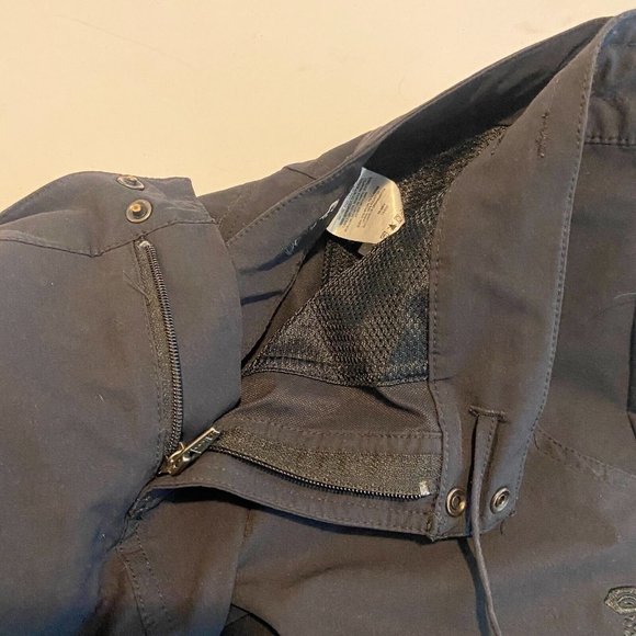 Mountain Hardwear Athletic Skirt Women 10 Solid Black Zip Snap 18" Length Active - Picture 7 of 10